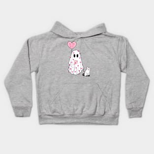 Be My Boo Valentine Cat Mom Ghost Love Kids Hoodie